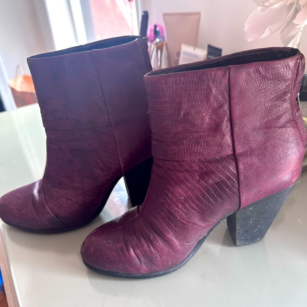 Rag & Bone Leather Ankle Boots